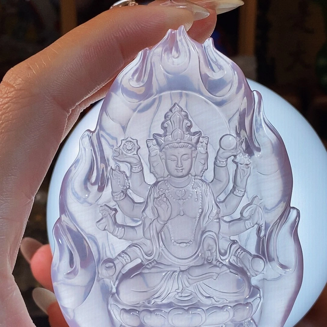 水晶未镶嵌颈饰摆件