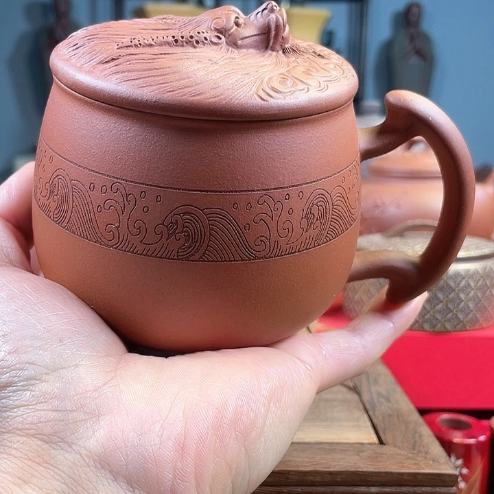 茶杯紫砂紫砂盖杯微瑕