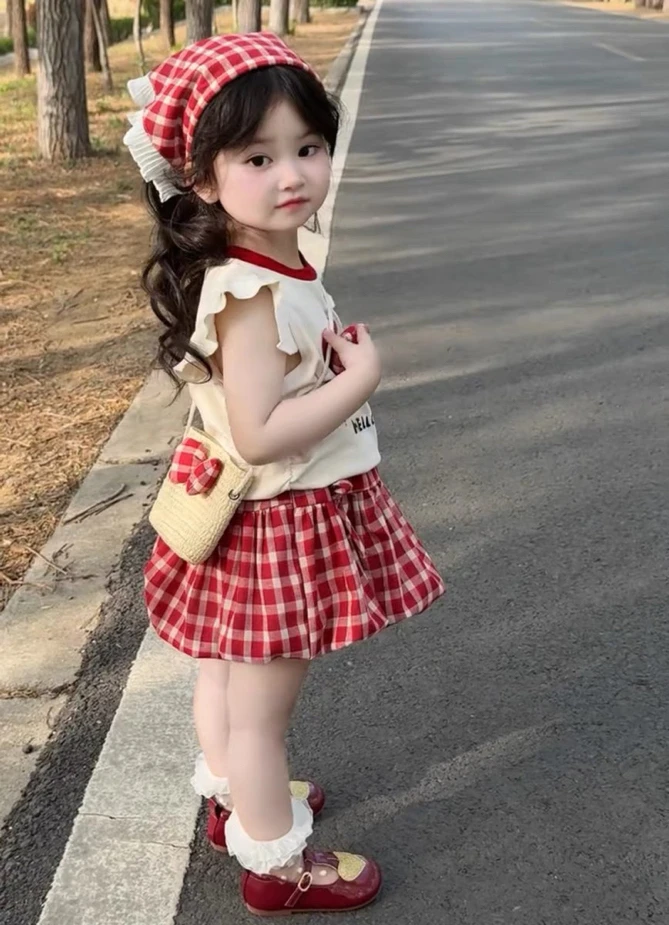 【BaoBao】2025夏季女童纯棉kitty猫套装5723/25062