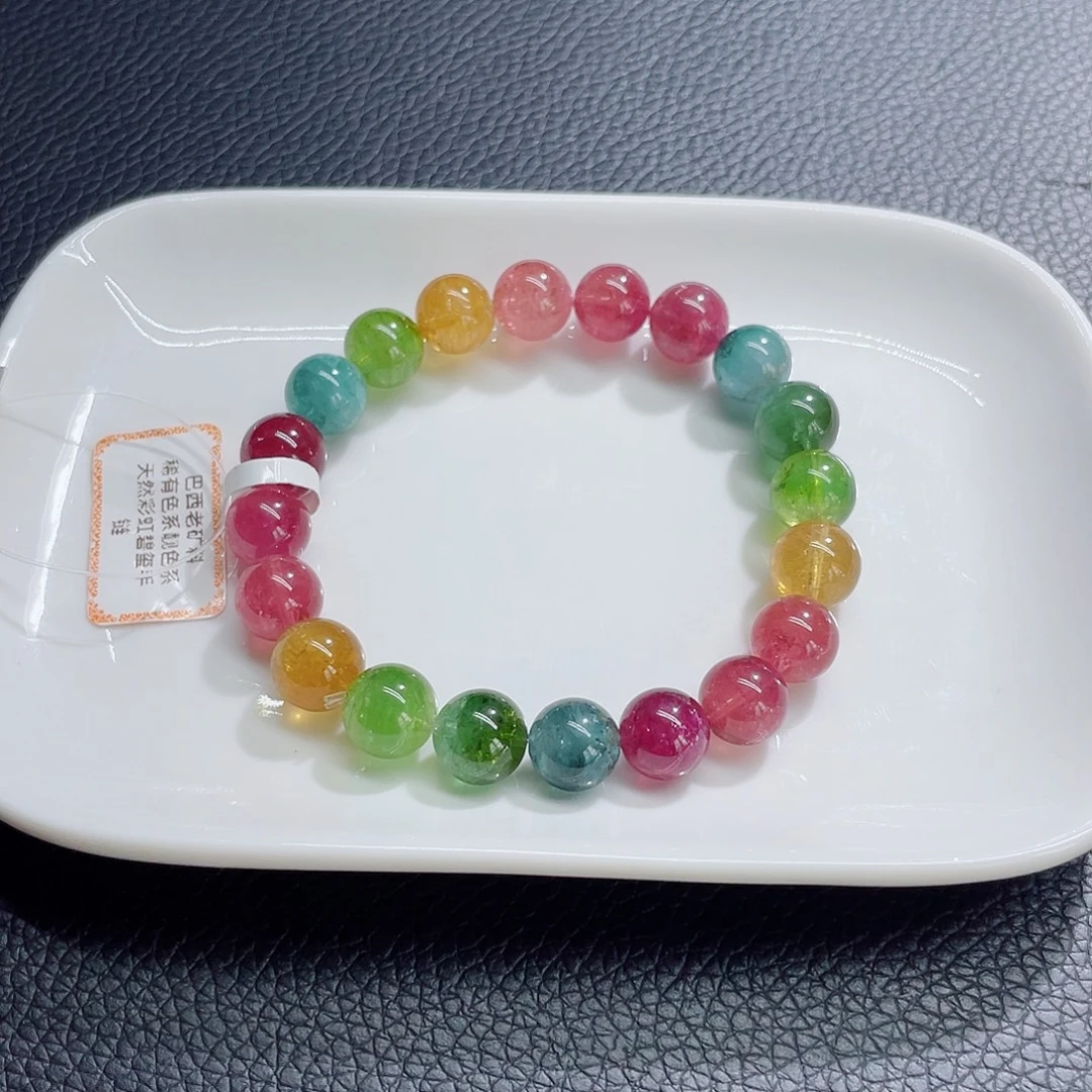 未镶嵌手链碧玺9.8mm左右