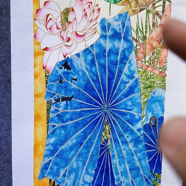 国画顾杰老师书画作品