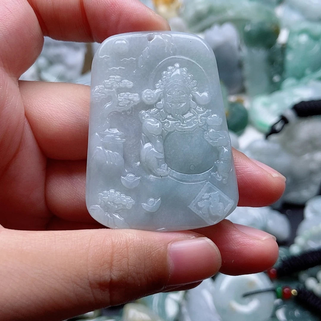 翡翠未镶嵌吊坠(不含链)1