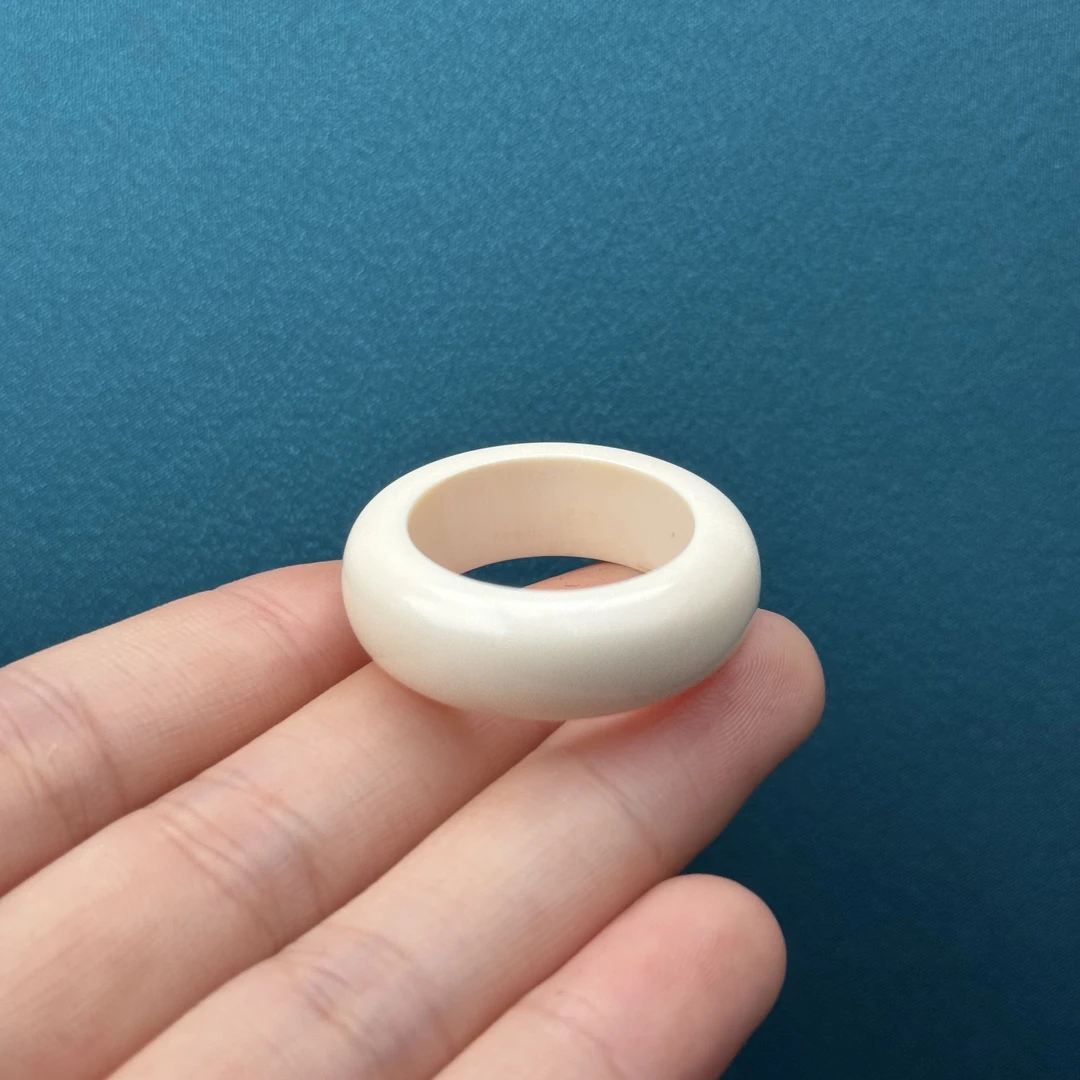 J4063天然猛犸牙无相跑环内径22mm支持鉴定 假一罚四