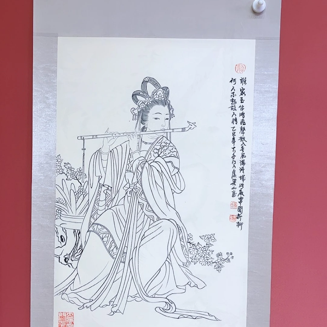国画侯果山老师亲笔手绘作品朵
