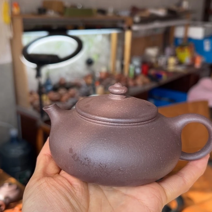 紫砂茶壶天青寒江200c c