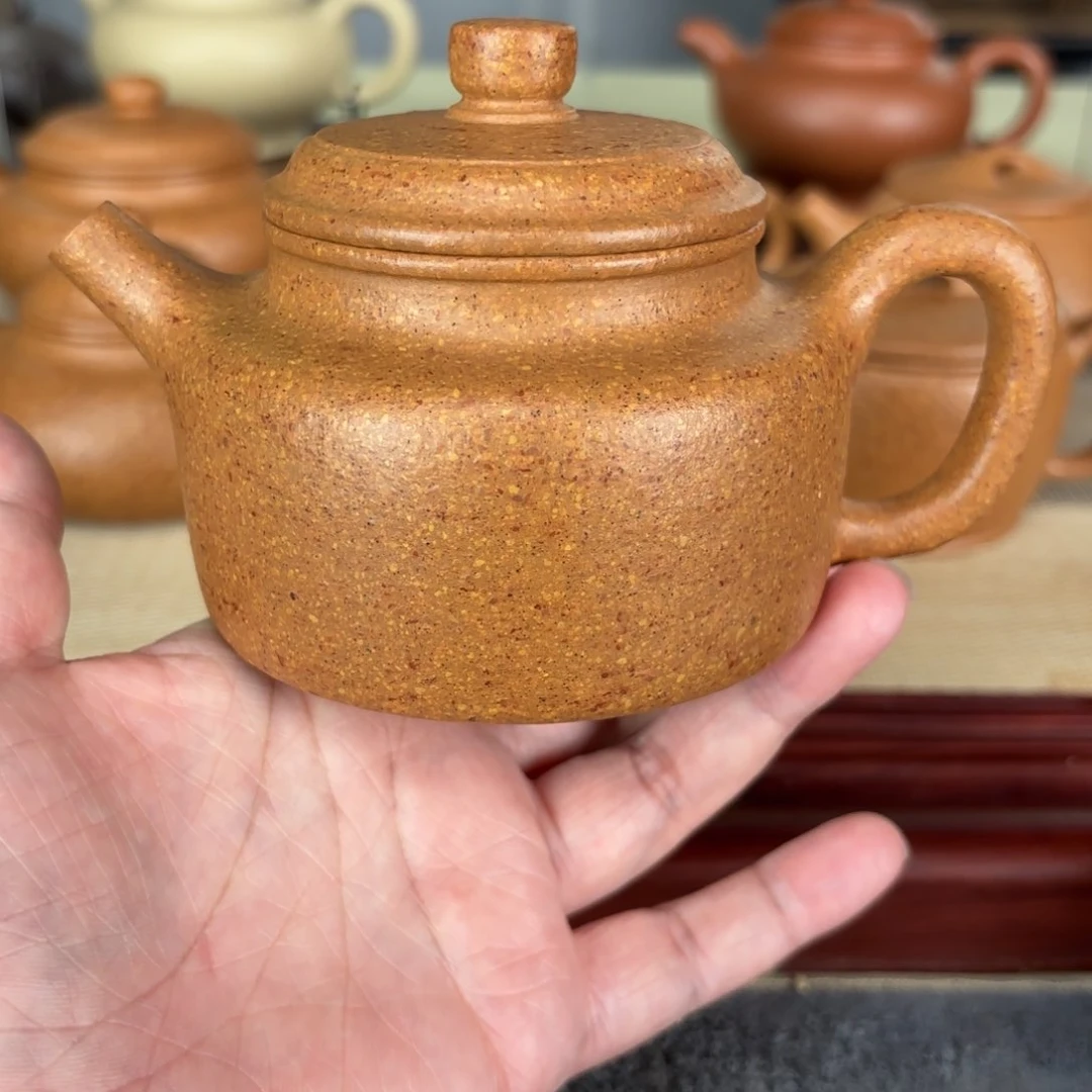 紫砂茶壶梨皮黄段德中240