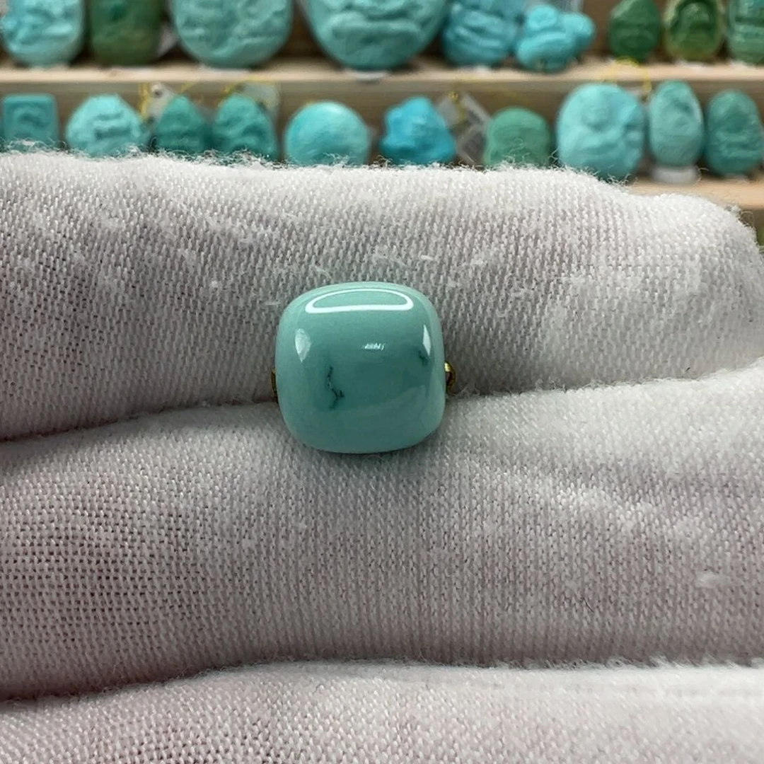 未镶嵌绿松石老型珠10x9.6mm