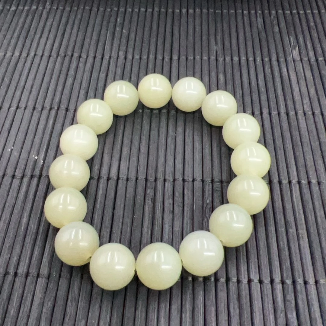 BY0625FZJT标055 北玉精选 和田玉手串