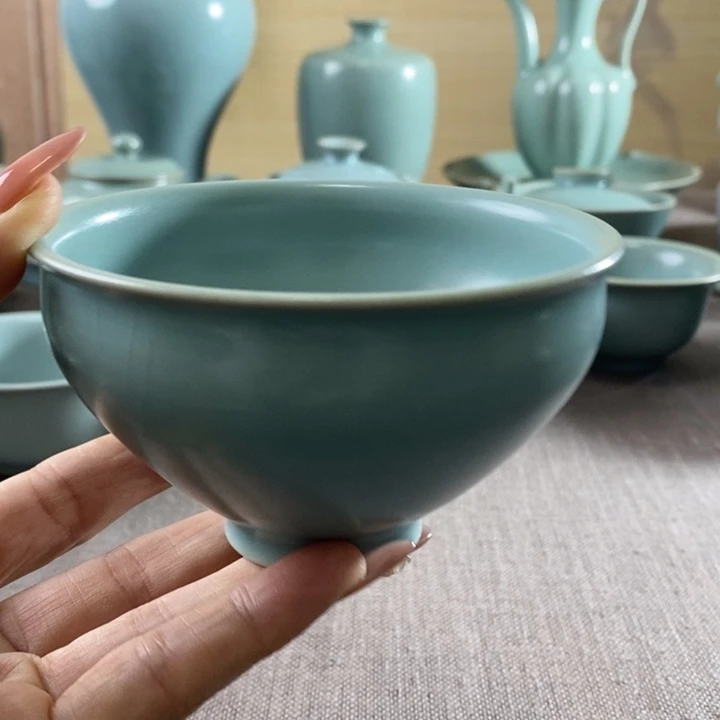 瓷片束口盏一一一一一一一一一