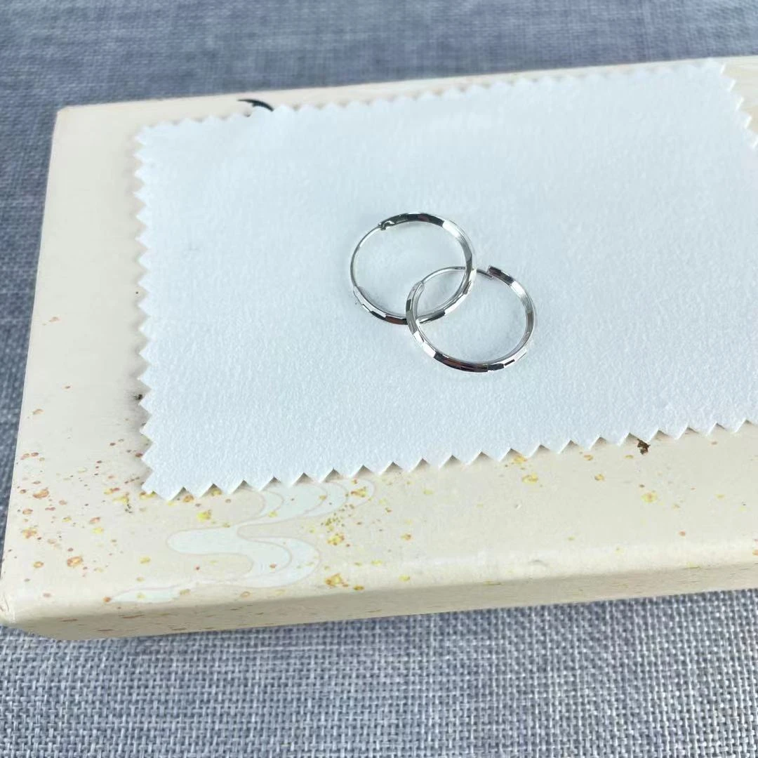 PT950 铂金耳饰 简约耳圈  简约时尚 内径约1.6cm  S 53172