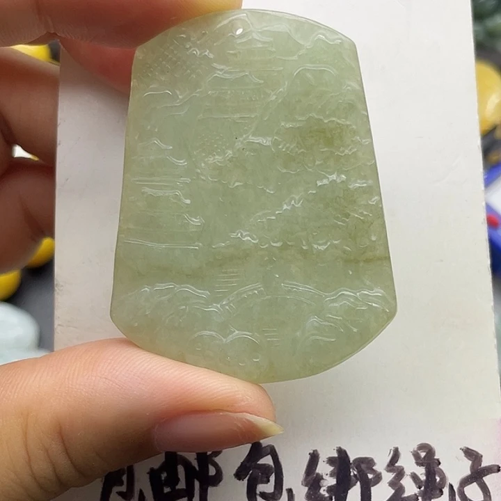 颈饰未镶嵌翡翠天然翡翠