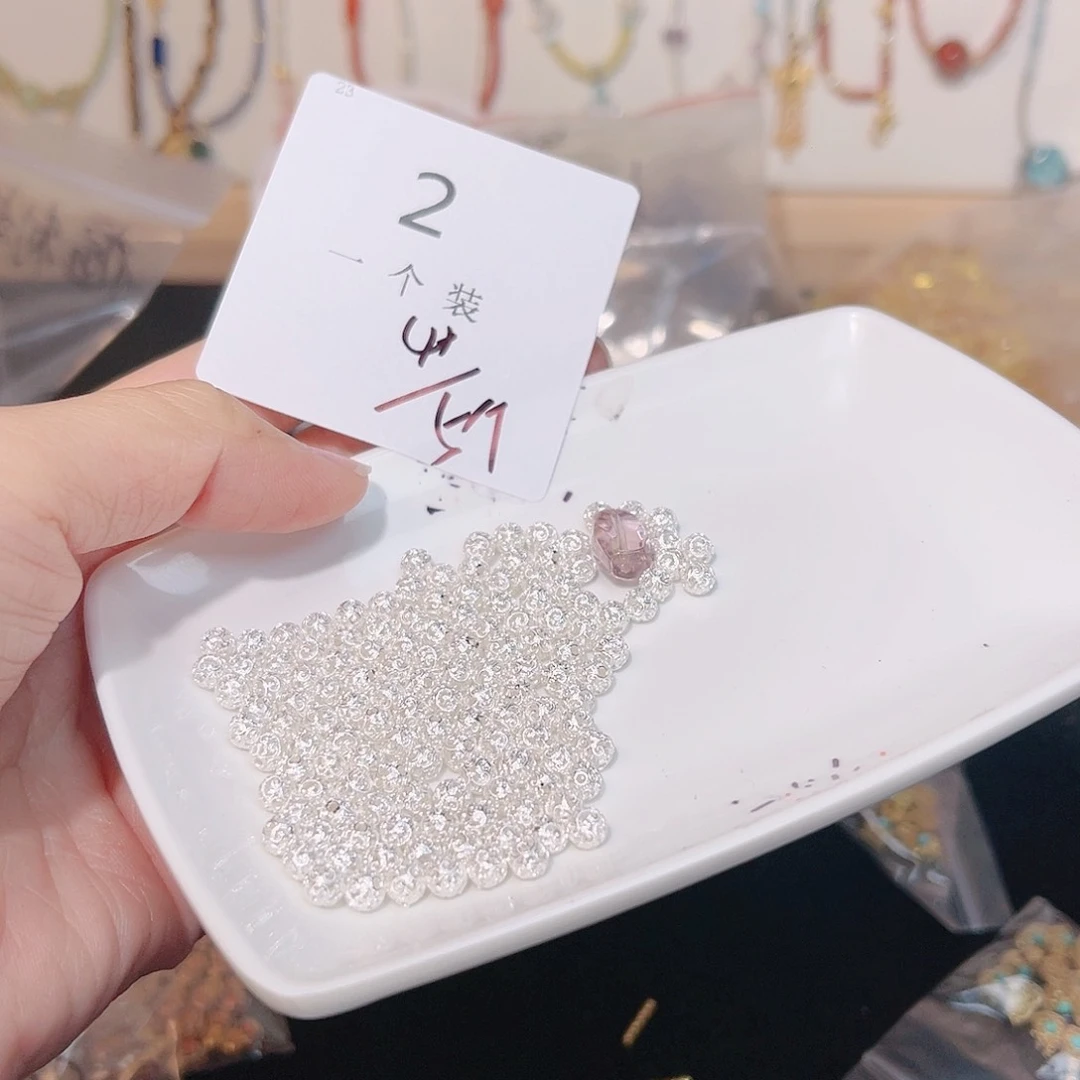 黄晶珠宝半成品银S925镶嵌2