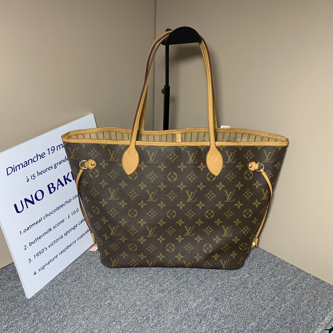 95新 LouisVuitton/路易威登 LVneverfull大号老花购物袋/托特包