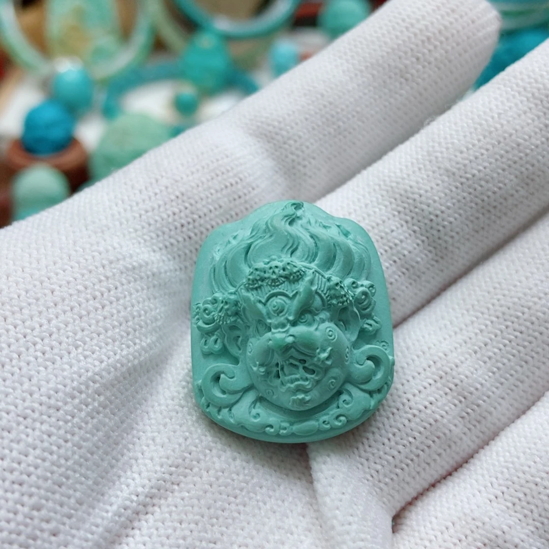 绿松石未镶嵌黑天