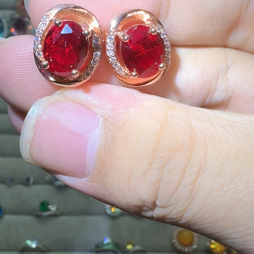 绿水晶戒指银S925镶嵌