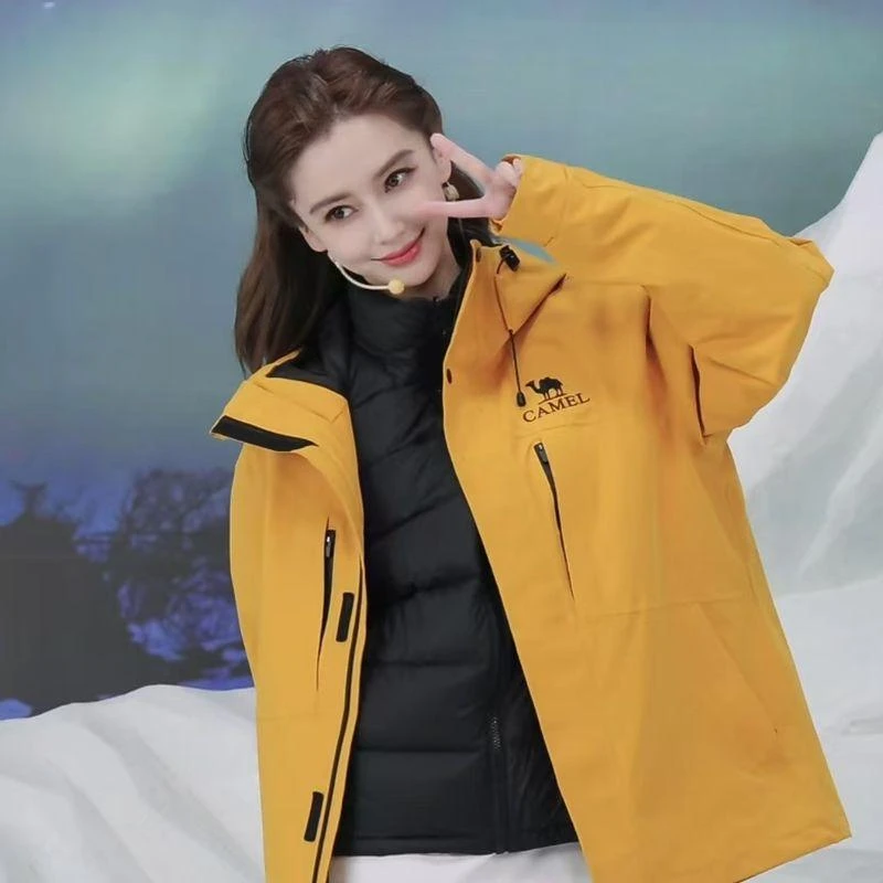 【baby同款】【飞流】骆驼五合一冲锋衣25男女款户外防风防水外套O604