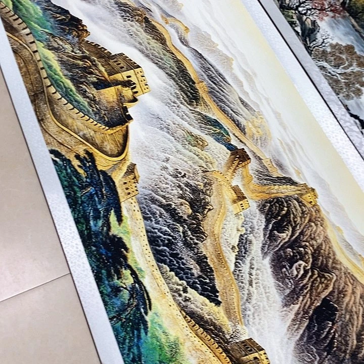 手工装裱国画作品