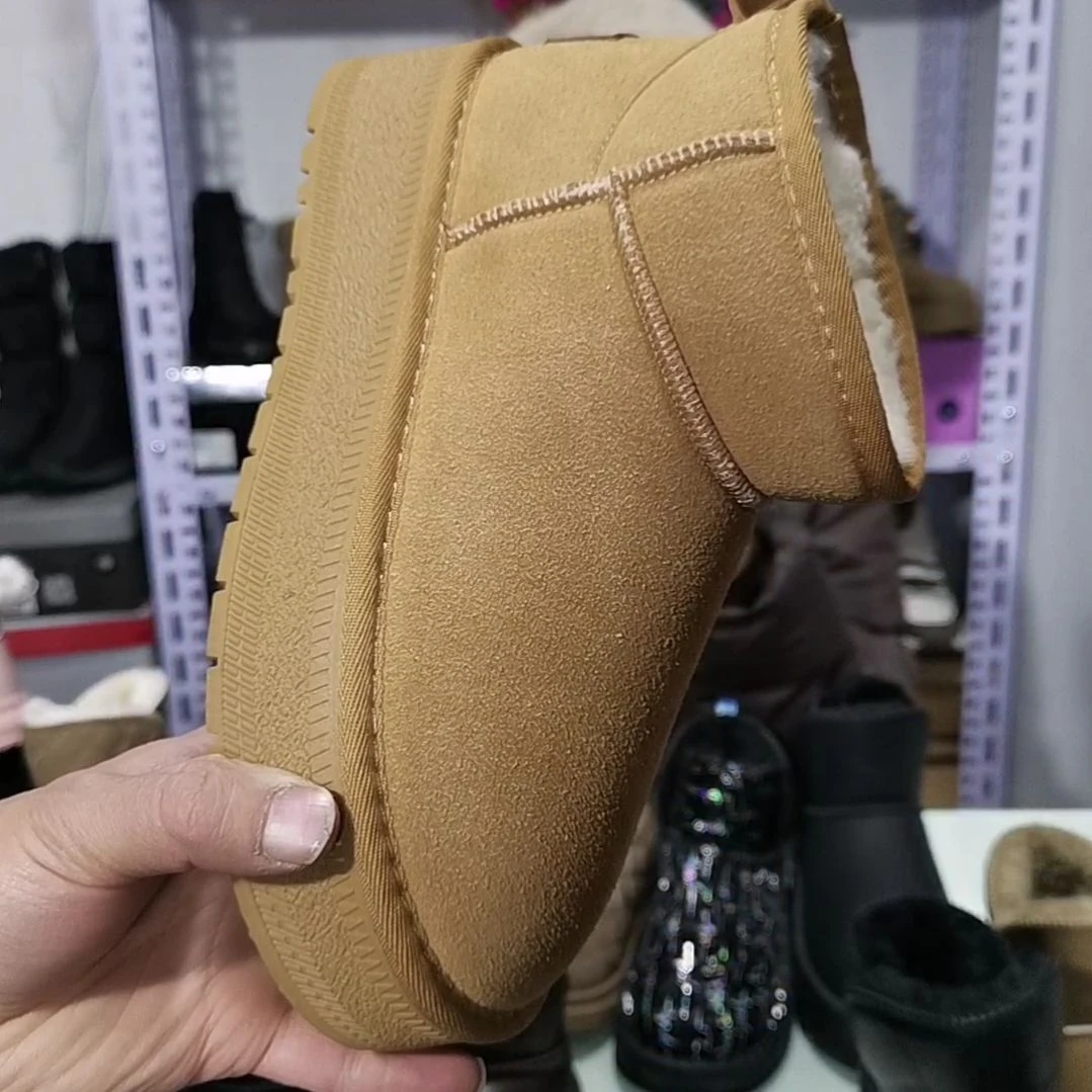 女士真皮雪地靴35-36-37