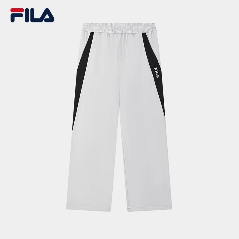 Fila/斐乐男士梭织长裤简约运动风百搭长裤户外阔腿裤F11M519809F