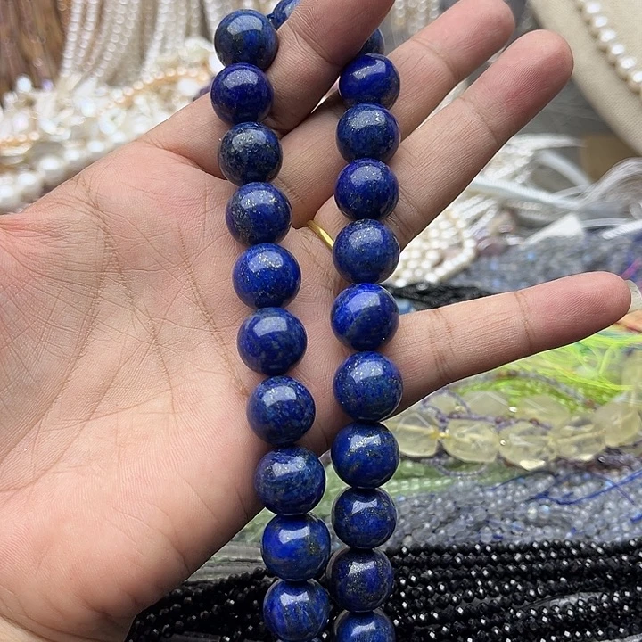 玛瑙/玉髓未镶嵌珠宝半成品一条12mm左右青金
