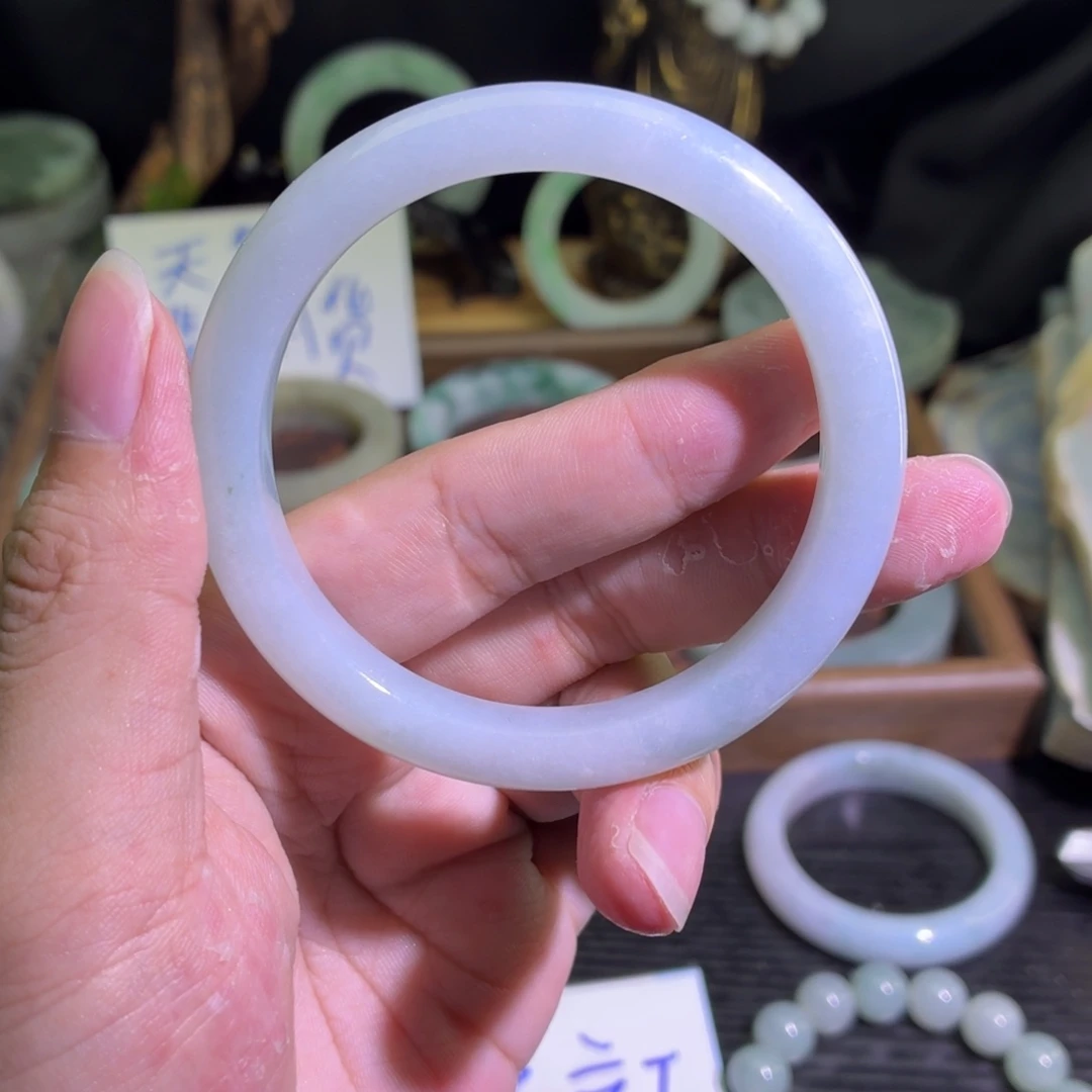 定制翡翠未镶嵌翡翠A货毛胚手镯定制