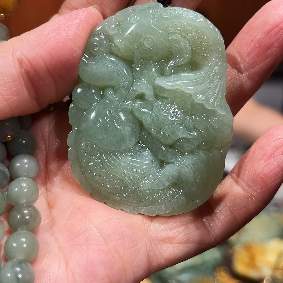 岫玉未镶嵌毛衣链