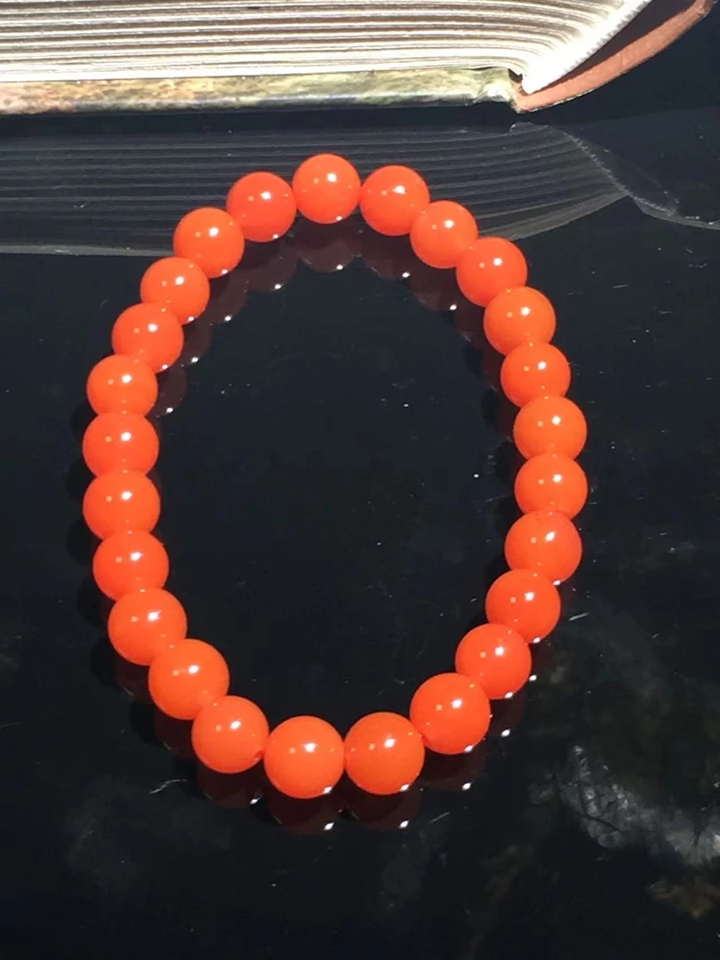 【南红臻宝】锦红手串天然原矿JHSC1-1-4  11mm