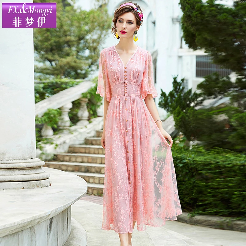 菲梦伊新款100桑蚕丝时尚连衣裙FXXL1394