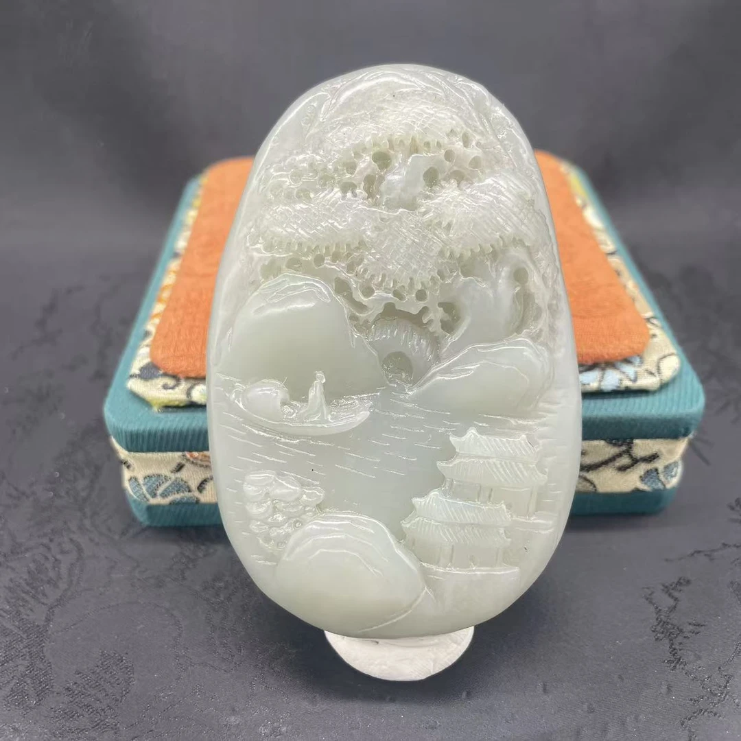 A343 和田玉手把件 LY93826267