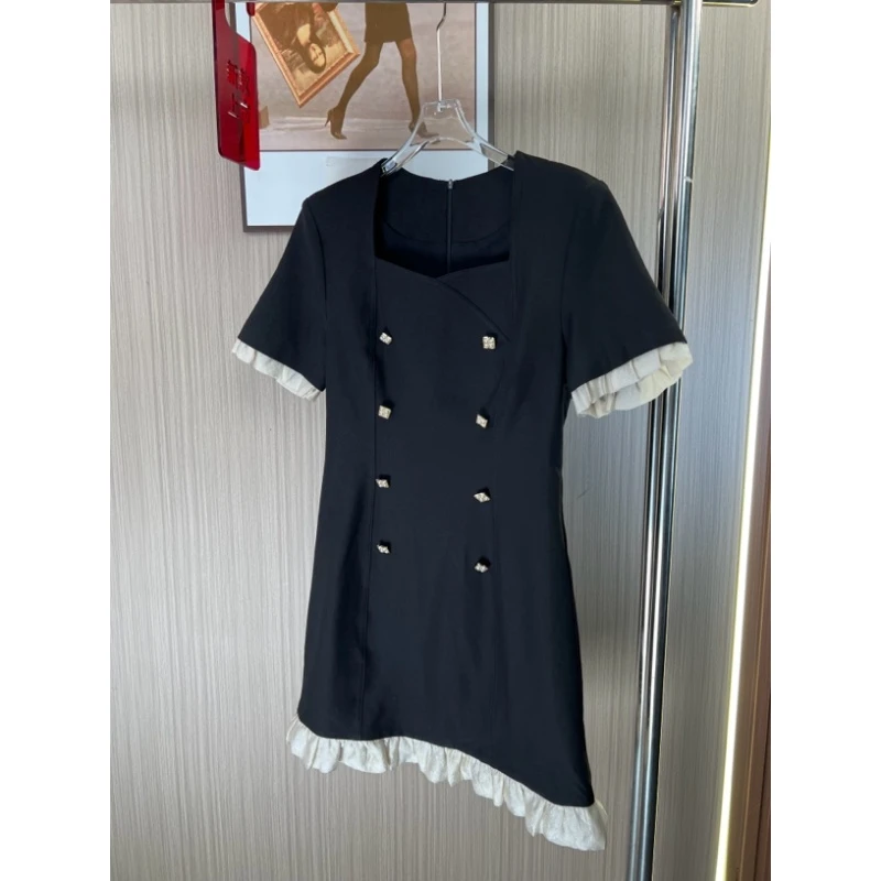 0623品牌撤柜女装剪标时尚设计感气质小香风连衣裙