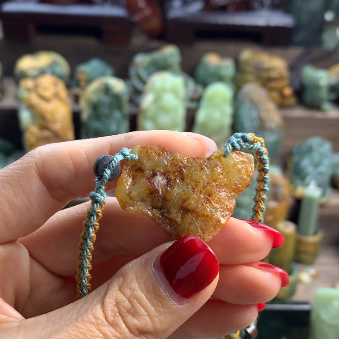 岫岩河磨玉（透闪石质玉）手串未镶嵌喝*杯