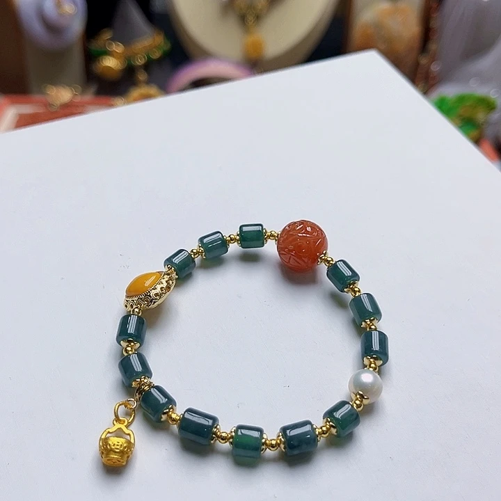 翡翠未镶嵌手链原价298 福利价99