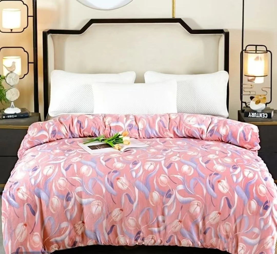 冬季保暖牛奶绒被套加厚防静电双面绒被子罩单件