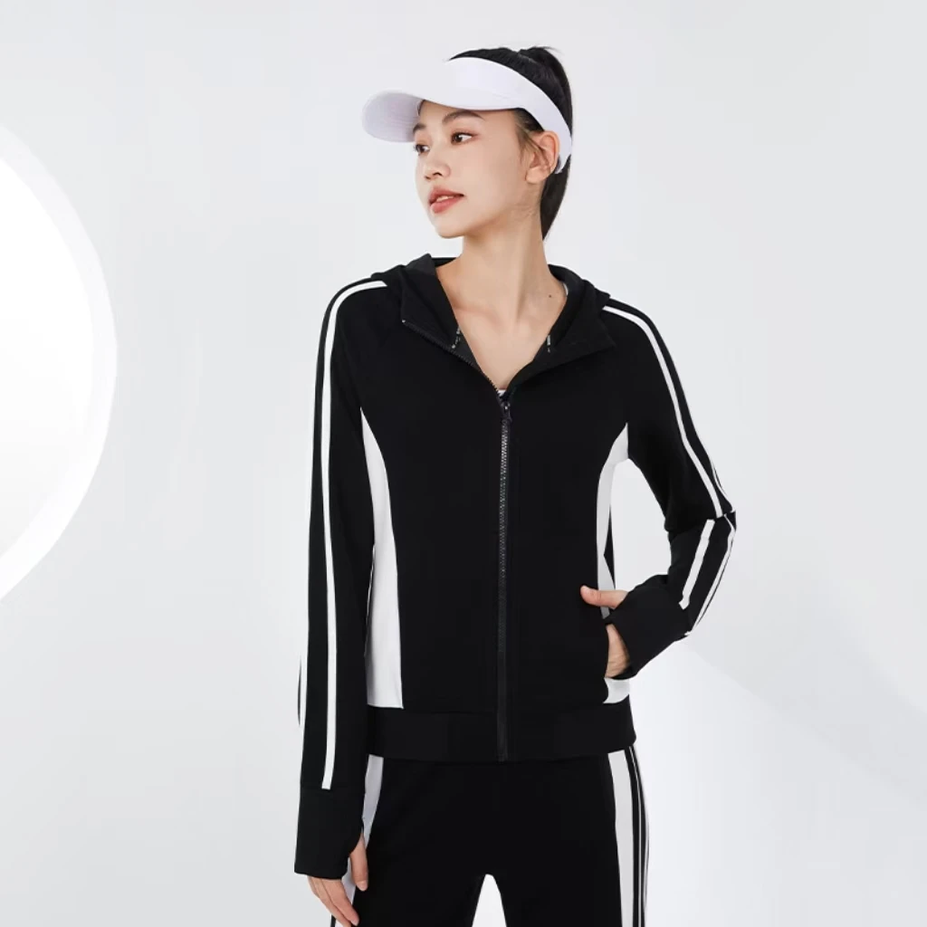 【129号】J33021H长袖卫衣健身时尚女士户外运动服秋季上衣M