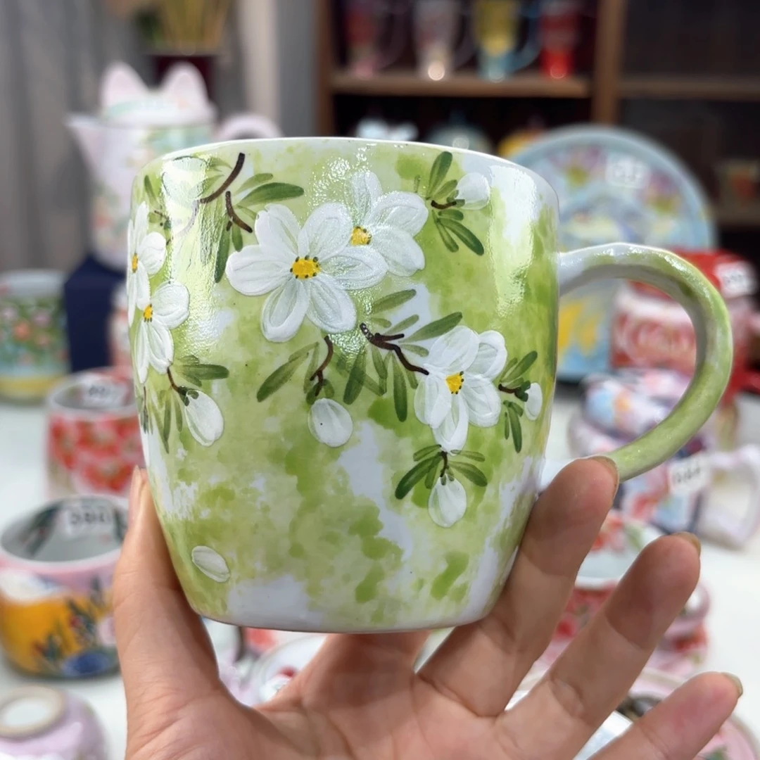 景德镇手绘高温釉下彩陶瓷茶具