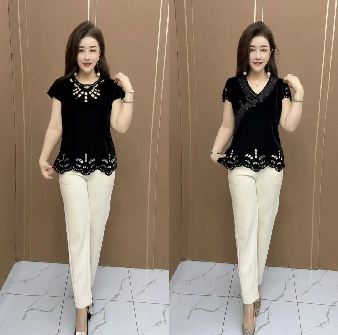 SZ时尚镂空高档显瘦衫