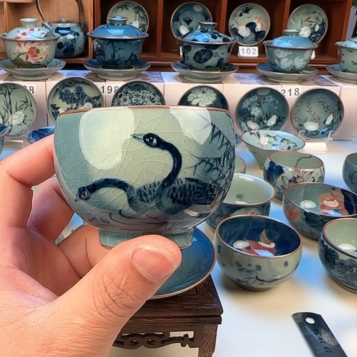 景德镇陶瓷陶瓷杯主人杯龙蛋杯