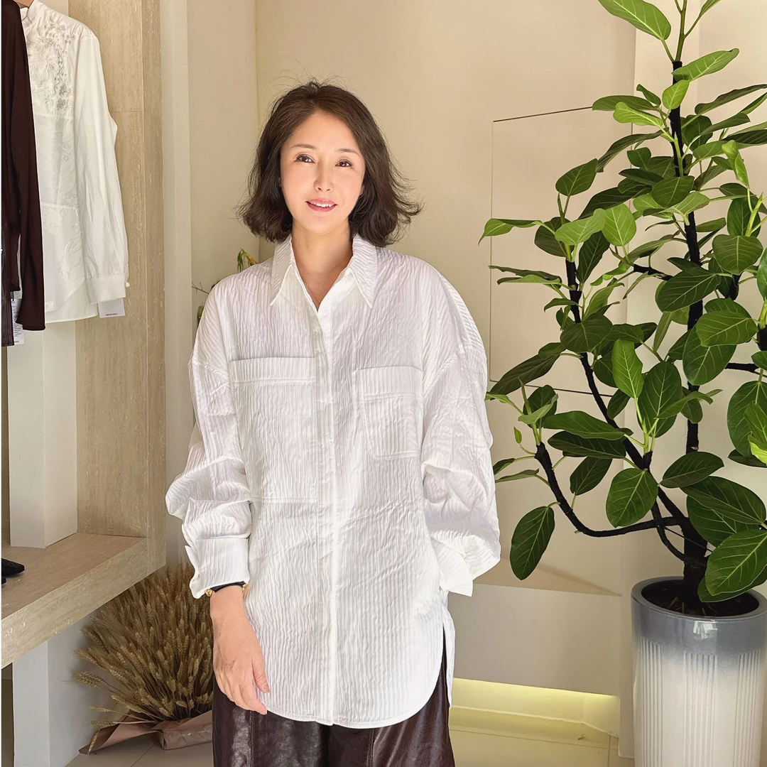 【珍珍美学馆】轻奢休闲长袖秋季新款时尚百搭上衣S-13454