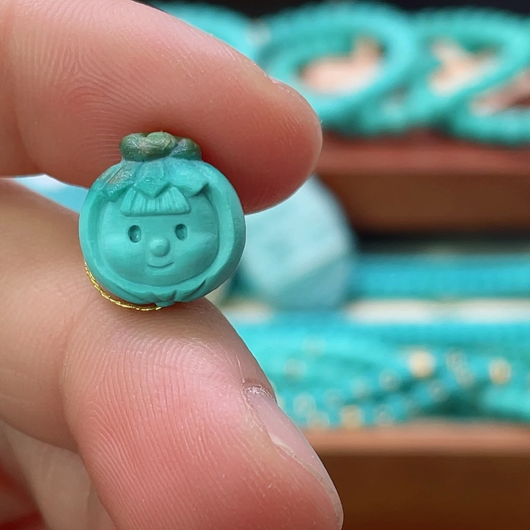 未镶嵌绿松石珠宝半成品