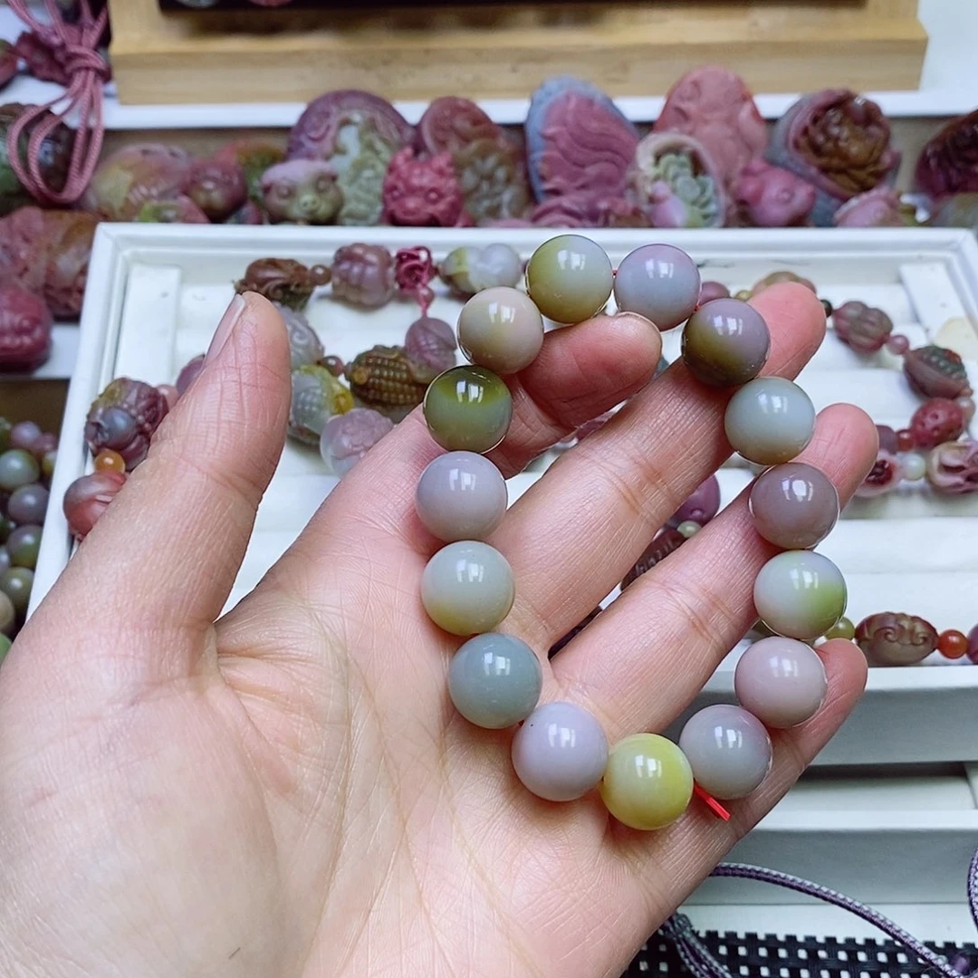 玛瑙/玉髓四川盐源玛瑙手链未镶嵌