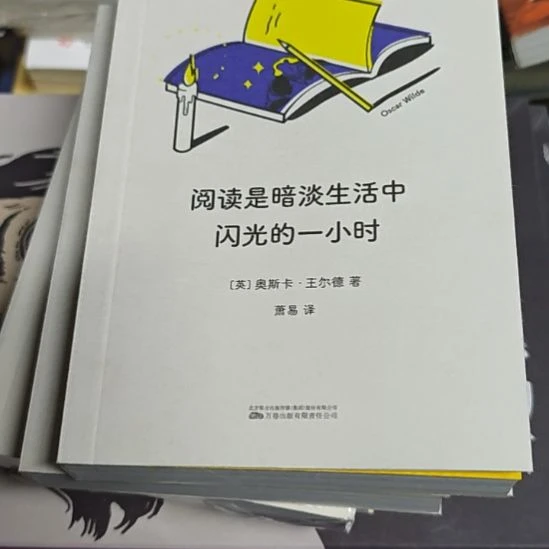 阅读是暗淡生活中的闪光一小时。平装小微瑕