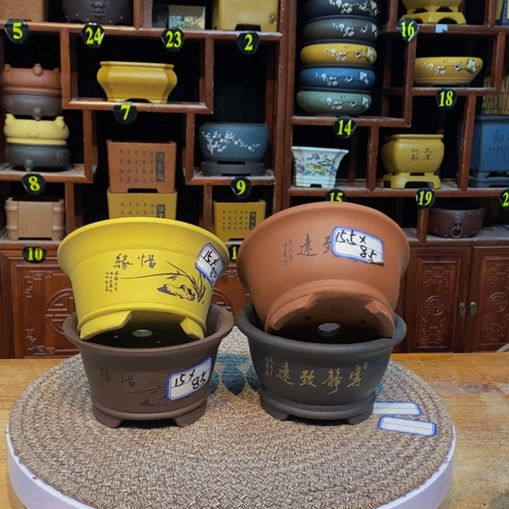 紫砂花盆紫砂花盆