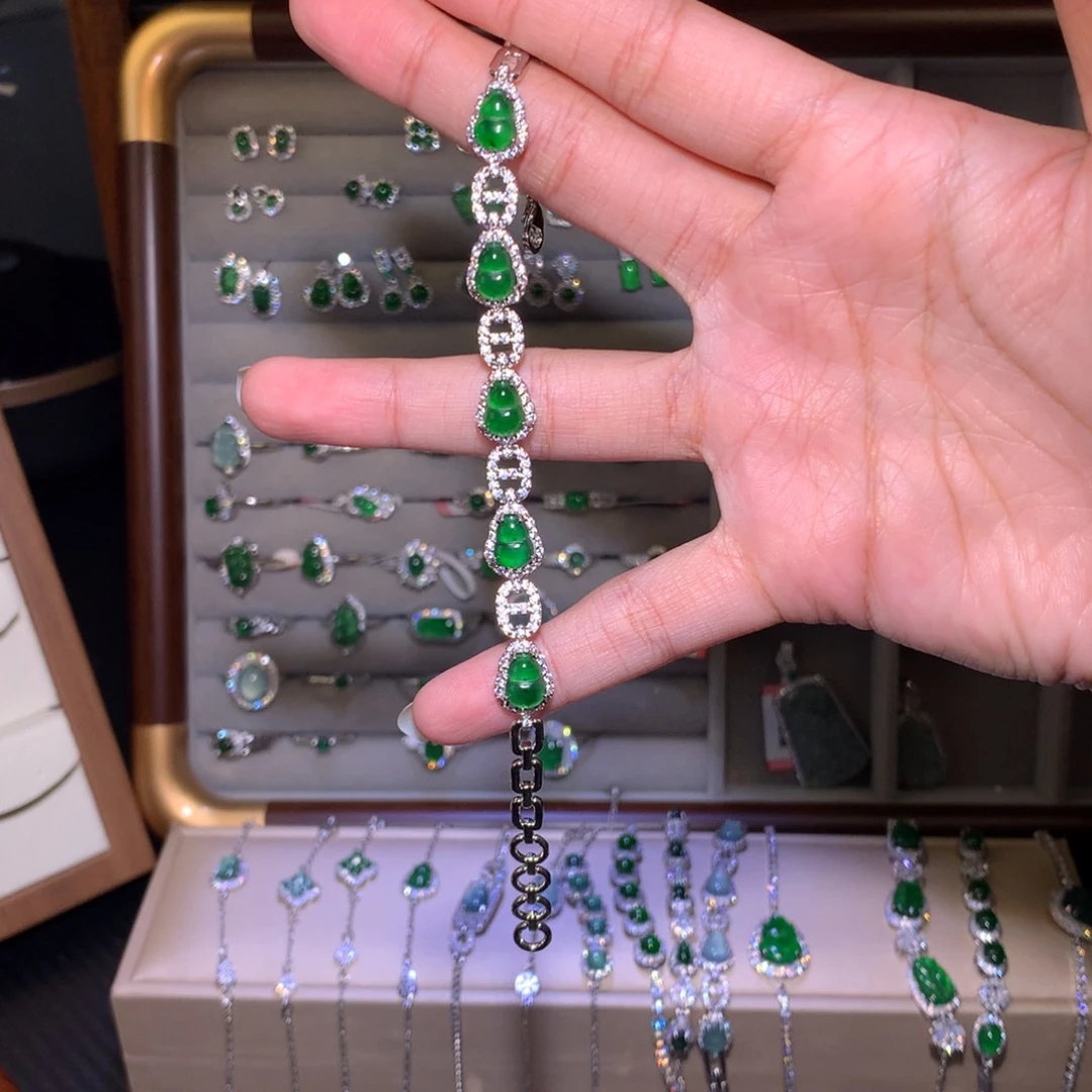 翡翠未镶嵌手链手链