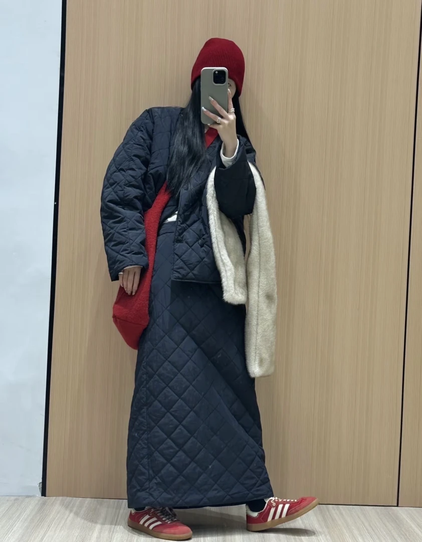 未央蝶舞～韩系圆领单排扣上衣➕韩系半松紧腰套装