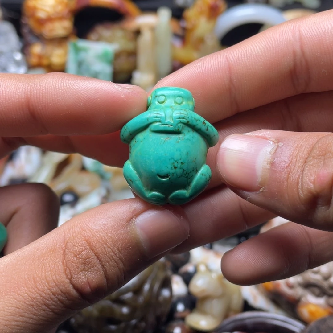 和田玉（糖玉）挂件未镶嵌用****9