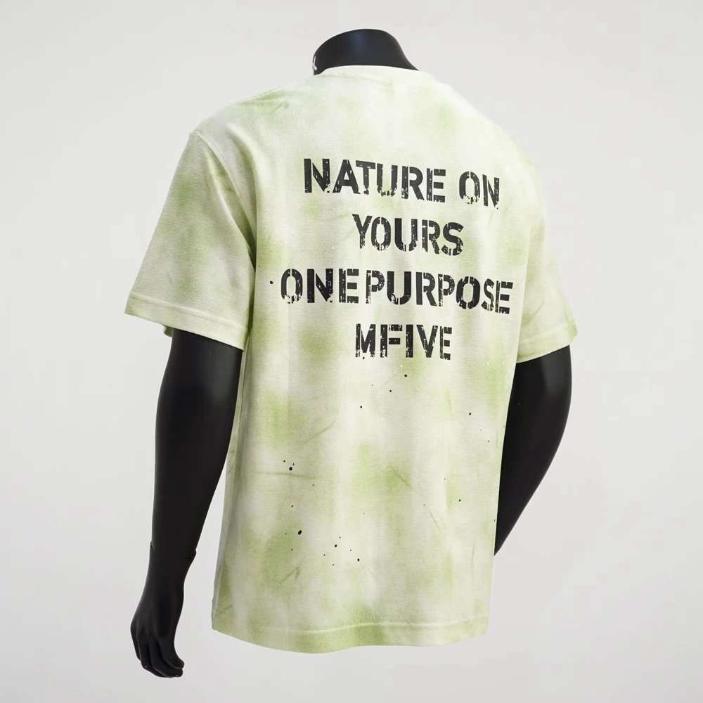 Cebrodz高端扎染渐变字母印花T恤宽松小众设计感个性短袖上衣