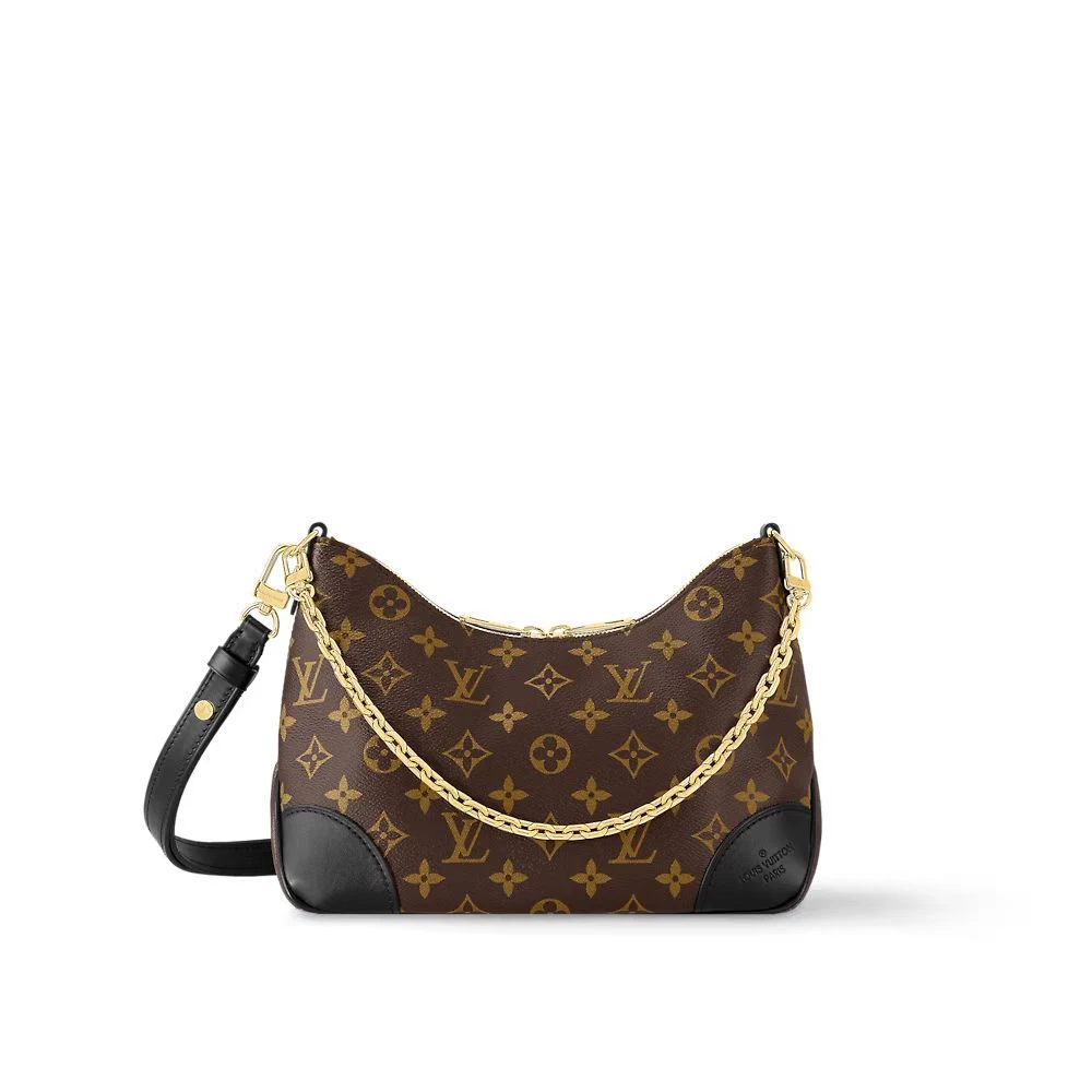 99新 LouisVuitton/路易威登 现代款黑牛角/单肩斜挎包