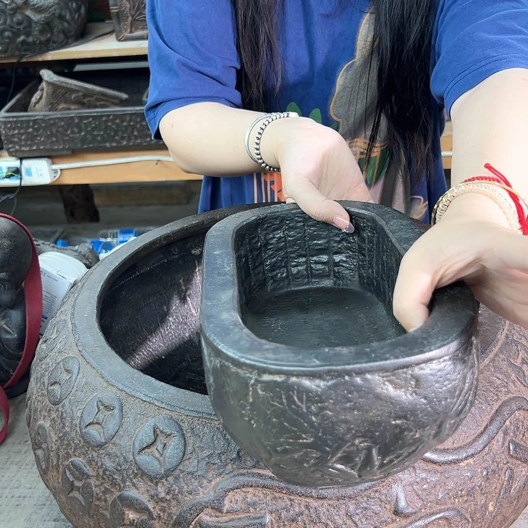 双鱼小花盆B3004