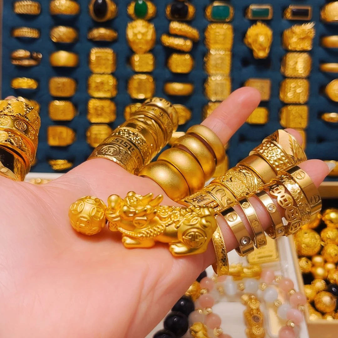 *****铜合金貔貅空心大号➕空心铜钱珠卡16（2颗