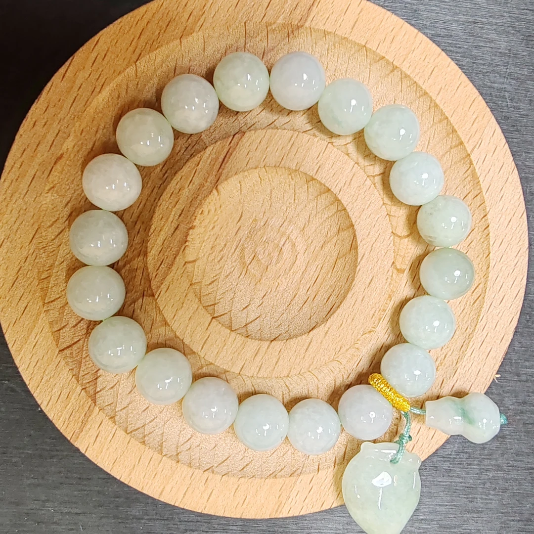 天然翡翠a货经典百搭卡9手串多样性随机发一